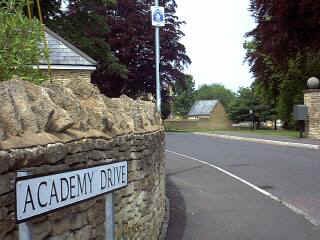 A suitable name, Academy Drive.